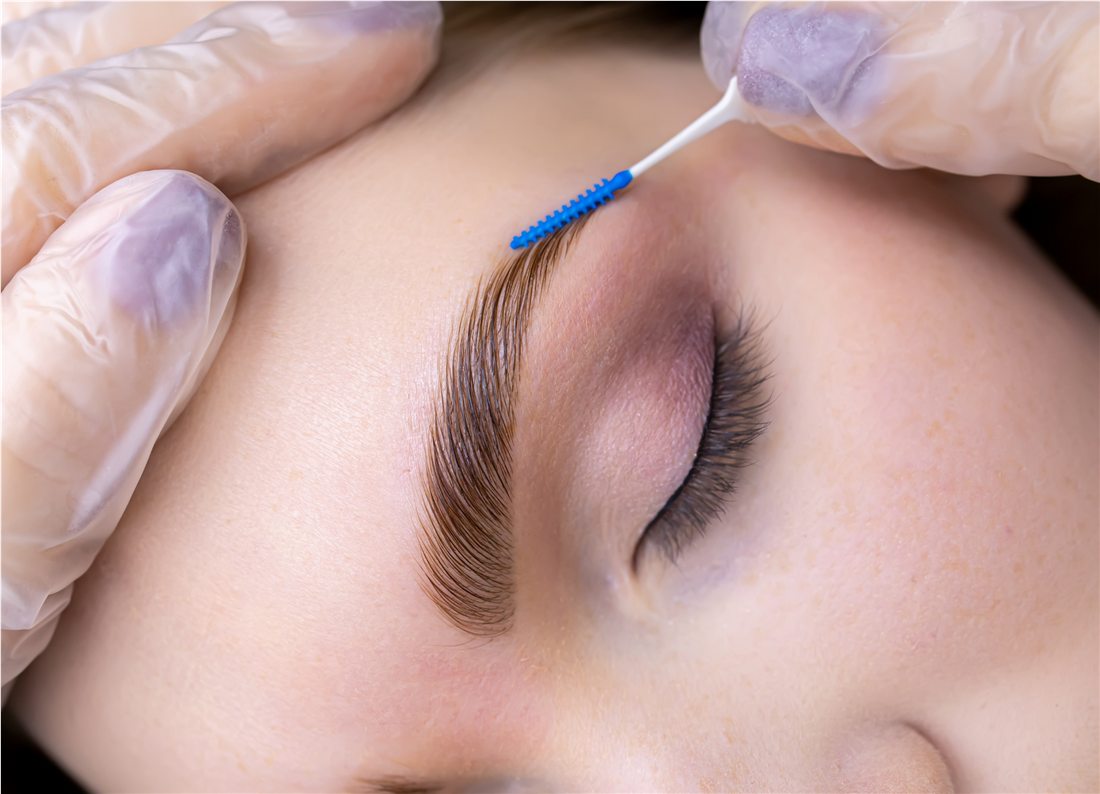 Brow lamination and tint result
