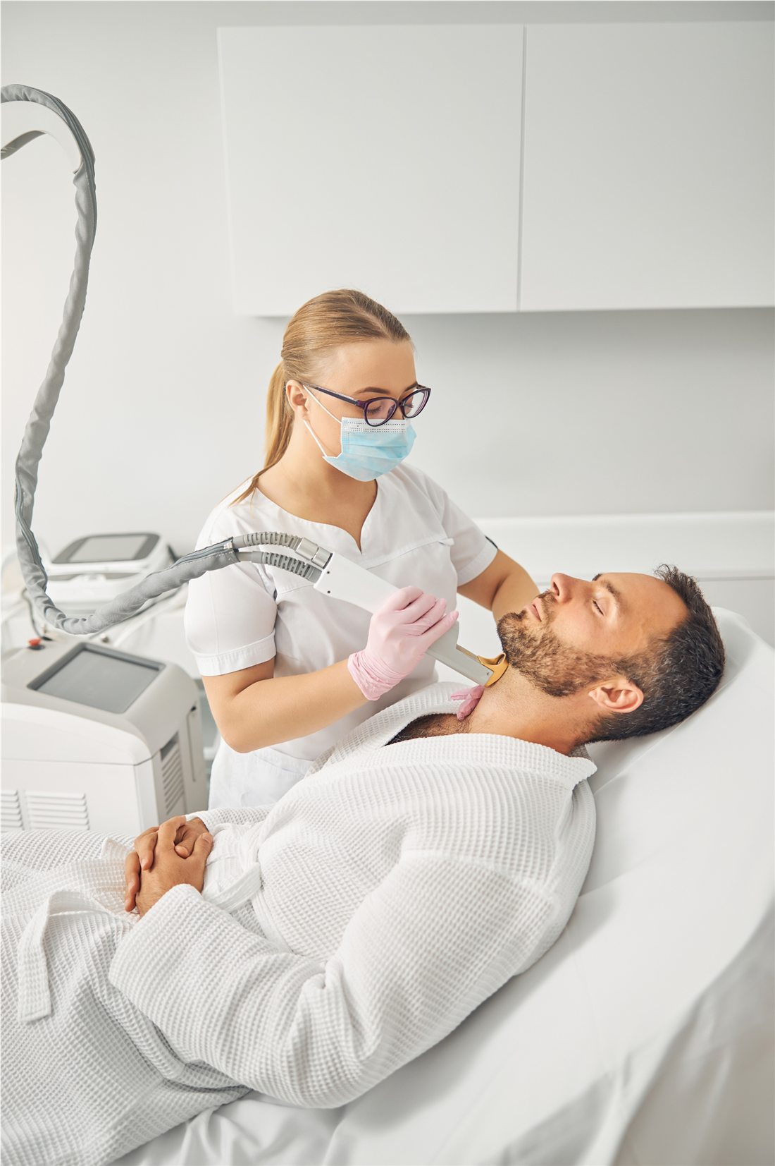 Male laser hair removal service